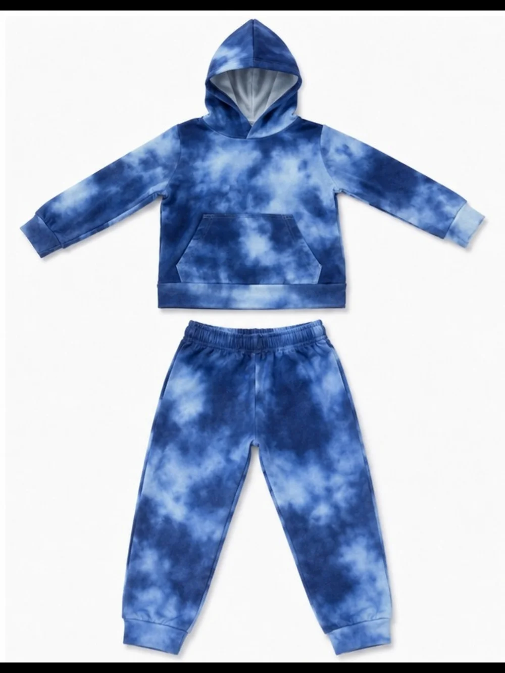 Blue Tie-Dye Hoodie & Jogger Set | 4Y